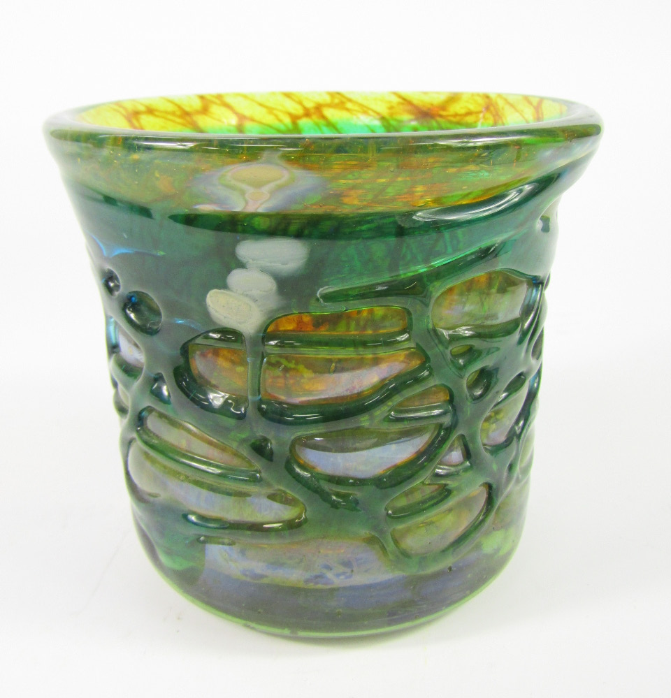 Appraisal: A Michael Harris Mdina glass vase possibly a trial piece