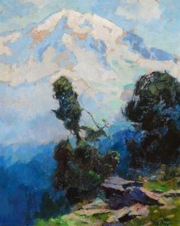 Appraisal: EUSTACE ZIEGLER - Light and Shadow Mt Rainieroil on board