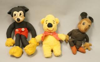 Appraisal: pc DISNEY Plush Vintage Toy Lot fabric and f pc