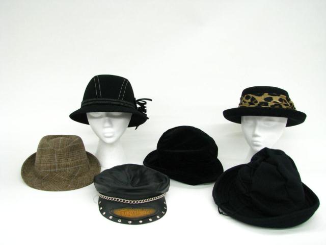 Appraisal: Lot of six various size and style hats Harley Davidson