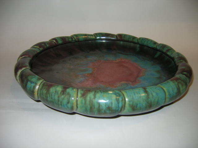 Appraisal: FULPER FLEMINGTON NEW JERSEY - Shallow circular glazed pottery centerpiece