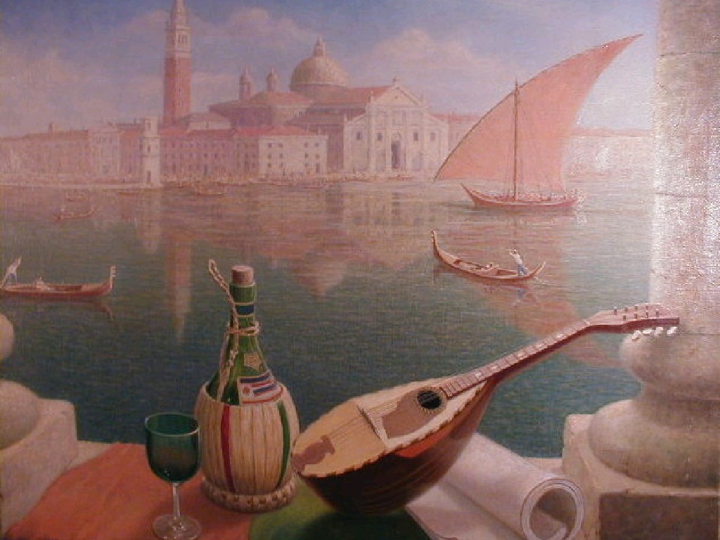 Appraisal: Ernest Costin The Grand Canal Venice oil on canvas signed