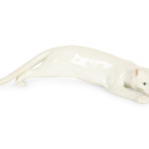 Appraisal: A Royal Copenhagen Porcelain Figure of a Crawling Cat th