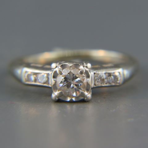 Appraisal: Diamond Ring diamonds totaling carat high grade k white gold