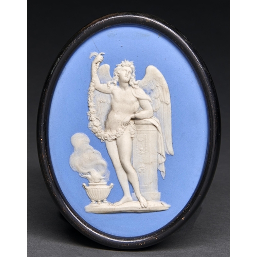 Appraisal: A Wedgwood antique subject jasper ware medallion th c of