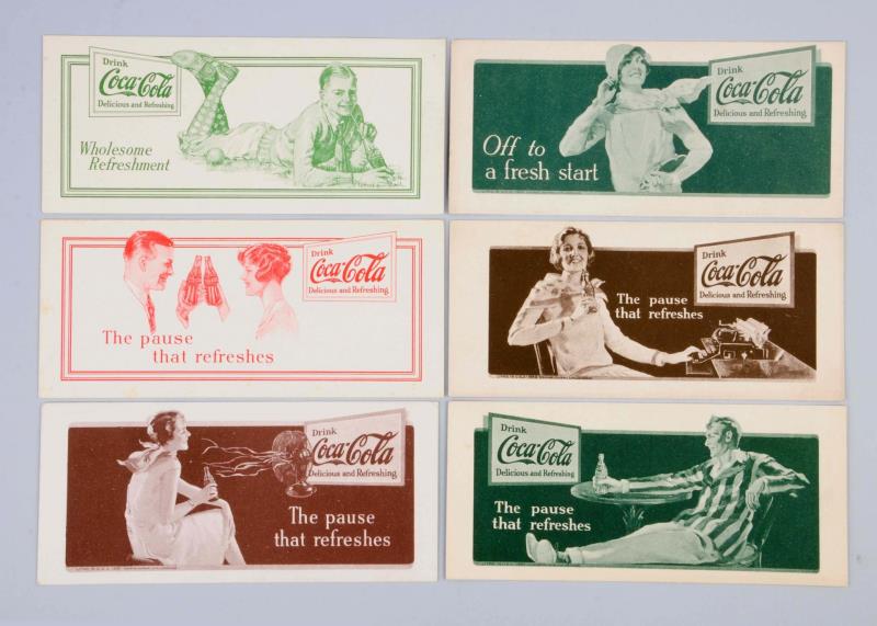 Appraisal: Lot Of - Assorted Coca-Cola Ink Blotters Only the most