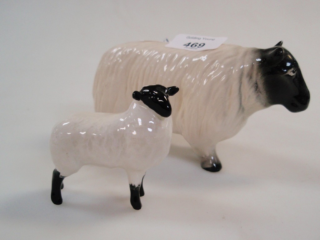 Appraisal: A Melba ware figure of a sheep a small Beswick