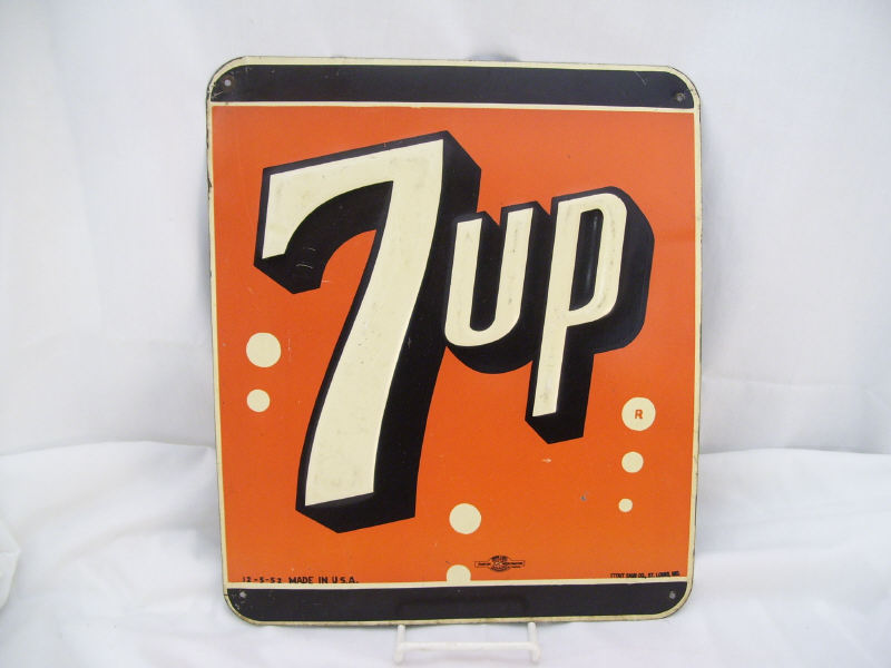 Appraisal: up Tin Advertising Sign Tin advertising sign Stout Sign Co