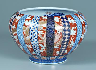 Appraisal: Fukagawa Imari bowl exterior with bands of patterns over dragon