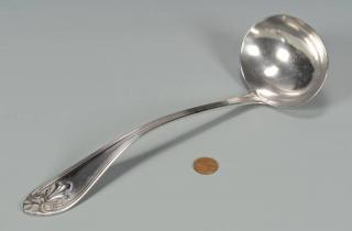 Appraisal: S Cockrell MS Coin Silver Ladle Coin silver ladle possibly