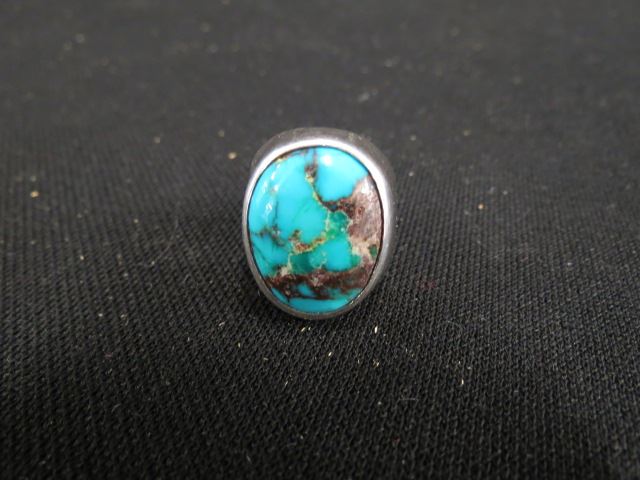 Appraisal: Indian Turquoise Man's Ring by Carlos Diez mm X mm