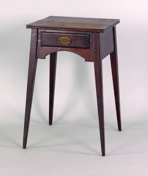 Appraisal: Pennsylvania Federal walnut one drawer stand early th c h