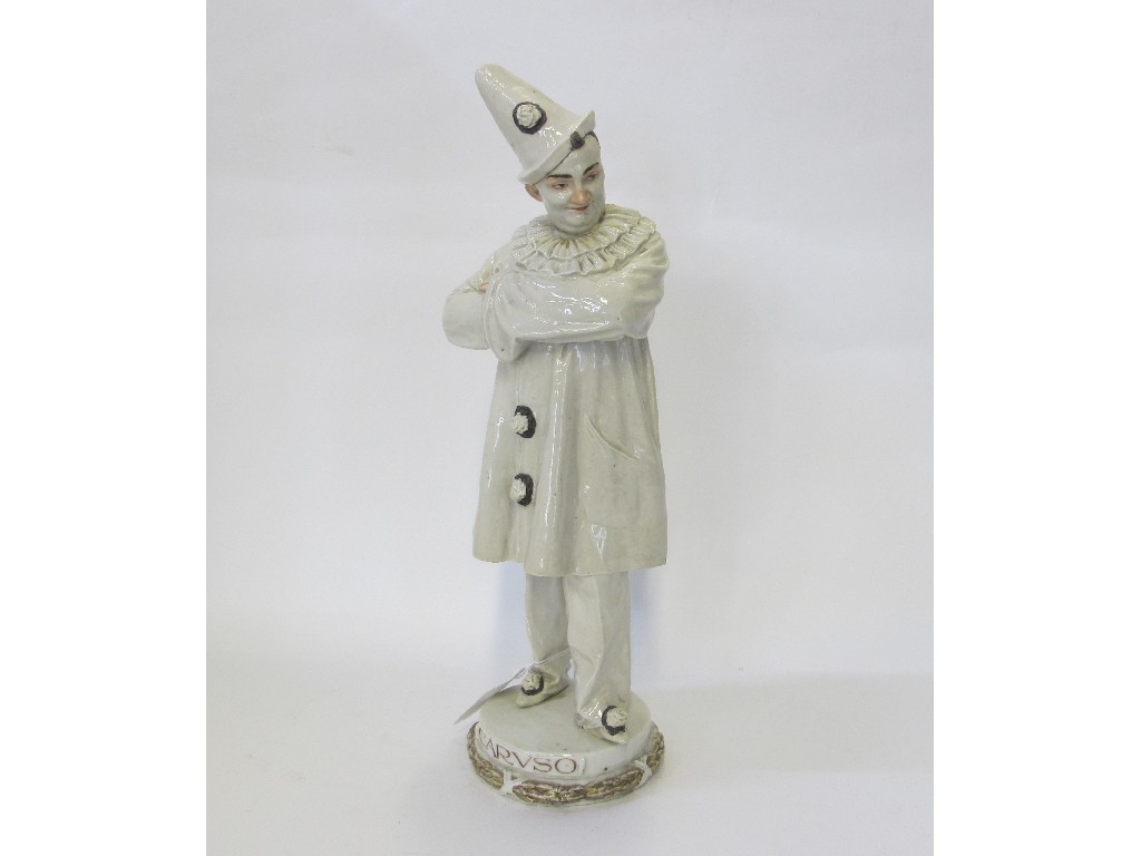 Appraisal: Continental pottery figure of Caruso def