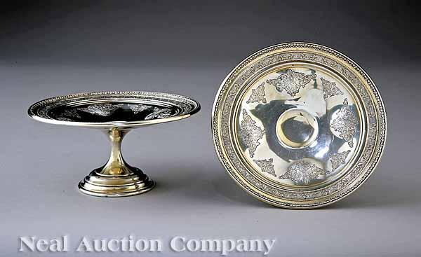 Appraisal: A Pair of American Sterling Silver Tazzas Frank M Whiting