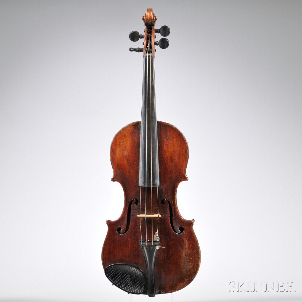 Appraisal: Saxon Violin labeled GUADAGNINI length of back mm Estimate -