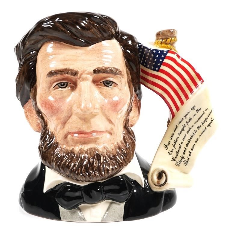 Appraisal: Royal Doulton Presidential Series D Abraham Lincoln Toby mug Limited