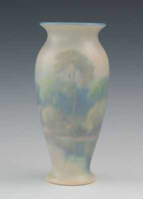 Appraisal: A Rookwood Vellum Vase Frederick Daniel Henry Rothenbush With impressed