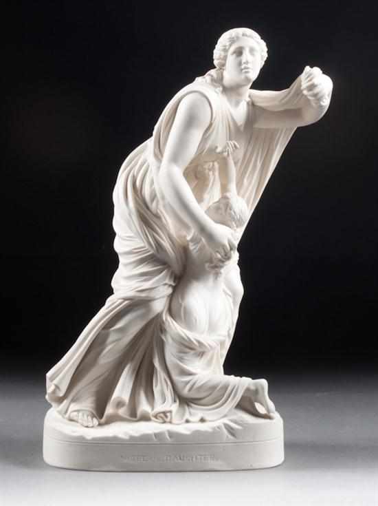 Appraisal: Victorian parian group ''NAOMI and DAUGHTER '' probably Copeland second