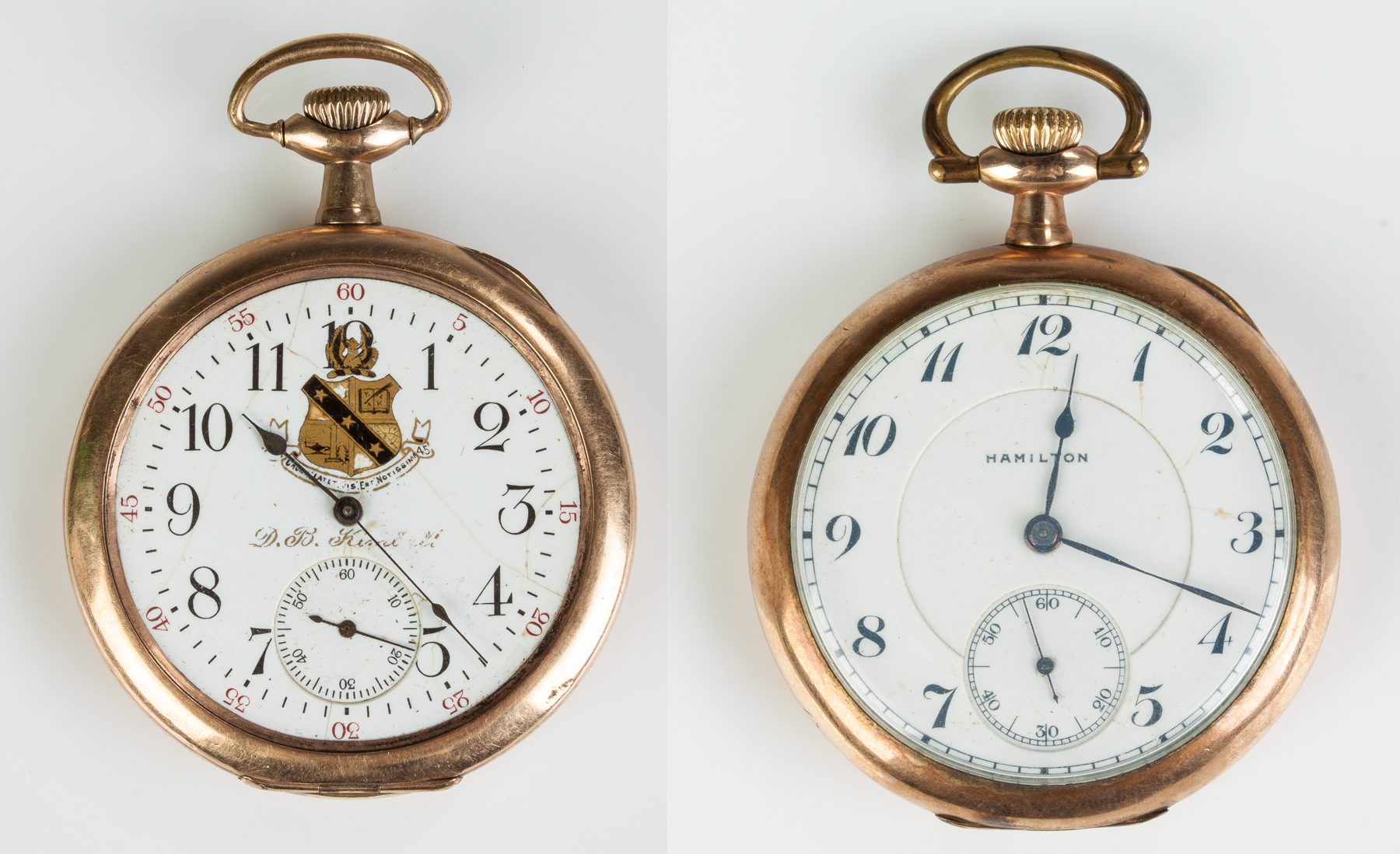 Appraisal: HWW Co Pocket Watch Watham MA Hamilton Pocket Watch HWW