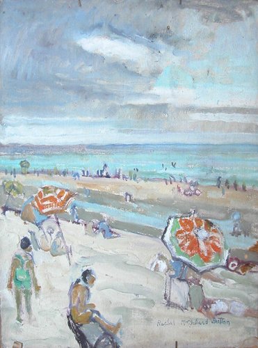 Appraisal: Artist Sutton Rachel McClelland b - Title Two Figural Beach