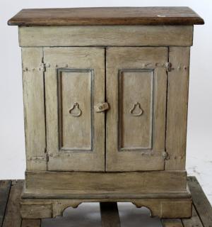 Appraisal: Italian th c painted cabinet Italian th c painted door