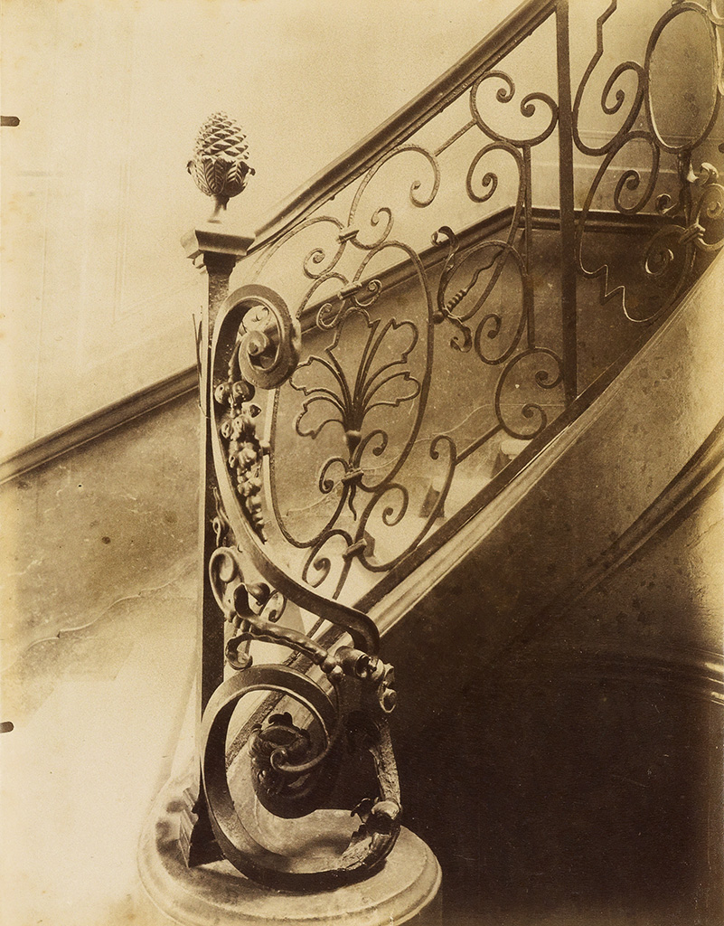 Appraisal: ATGET EUG NE - Escalier Rue Charlot Albumen print x