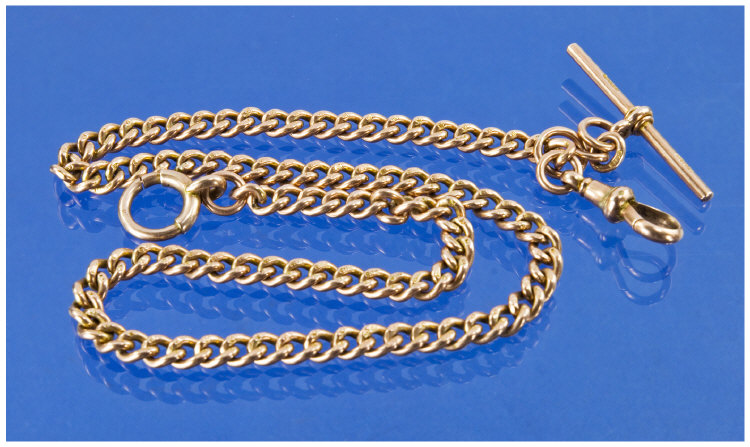 Appraisal: ct Rose Gold Albert Chain Inch Albert Chain Complete With