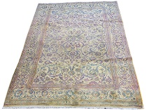 Appraisal: Antique Fine Tabriz Overall dark ivory background woven with a