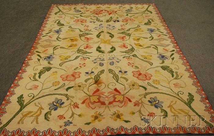 Appraisal: Portuguese Needlepoint Rug th century ft in x ft in