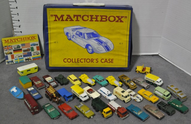 Appraisal: Match Box Car Carrying CaseWith approximately dicast cars