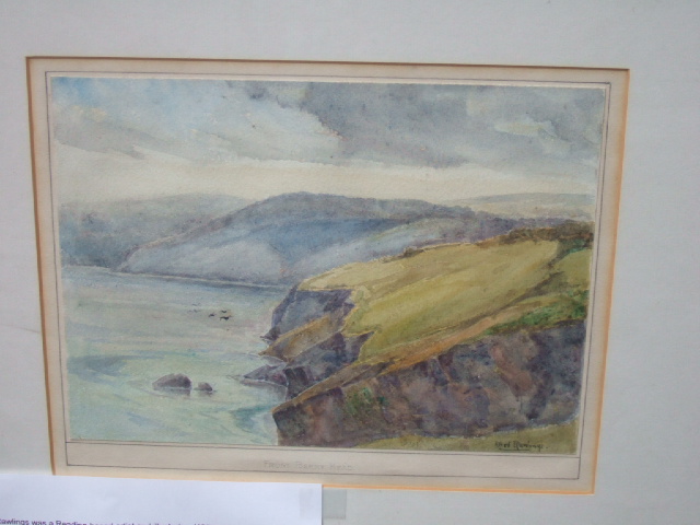 Appraisal: Alfred Rawlings - From Berry Head watercolour signed cm x