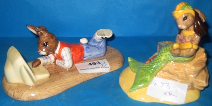 Appraisal: Royal Doulton Bunnykins Figures Mermaid DB And On line Bunnykins