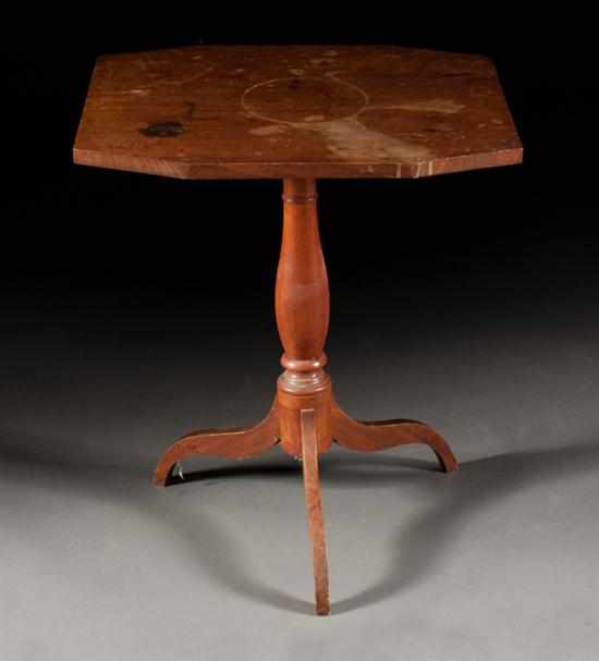 Appraisal: Federal mahogany tilt-top candlestand first quarter- th century in H