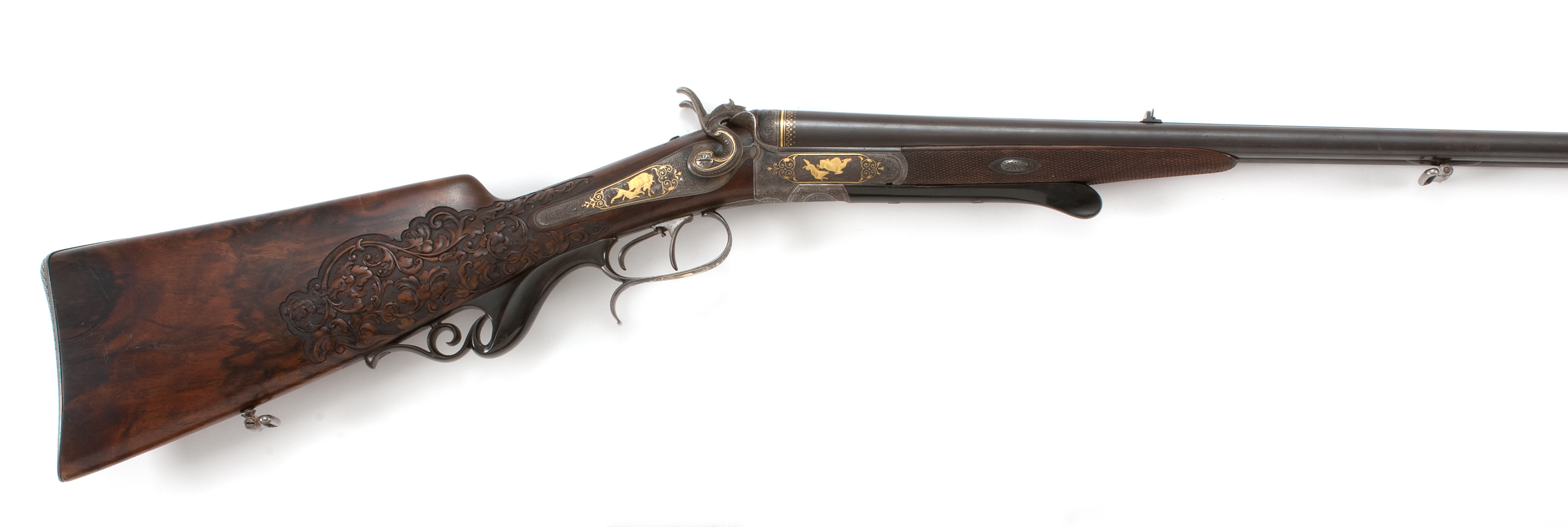 Appraisal: SACKREUTER EUROPEAN PERCUSSION DOUBLE RIFLE th Century x R cal