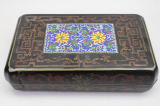 Appraisal: Antique Chinese Cloisonne Jewelry Box Antique Chinese Cloisonne Jewelry Box