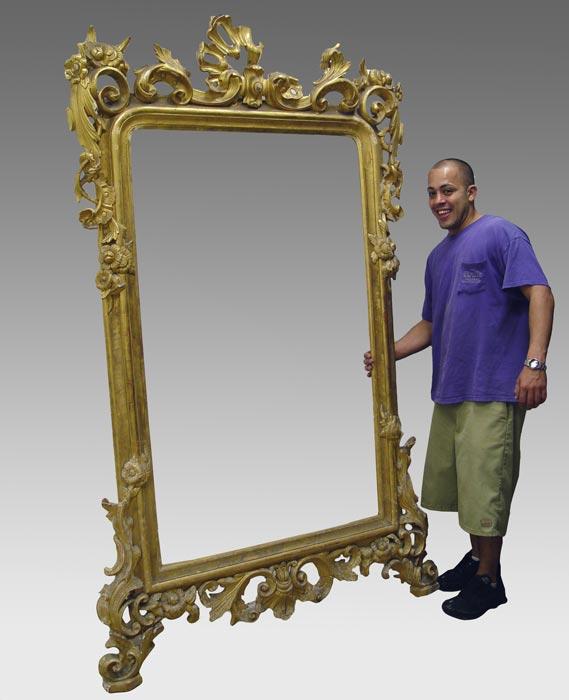 Appraisal: GOLD GILT PARLOR MIRROR FRAME Aprox '' tall x ''