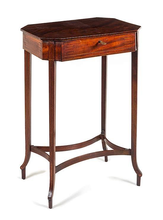 Appraisal: A George III Mahogany Work Table Height x width x