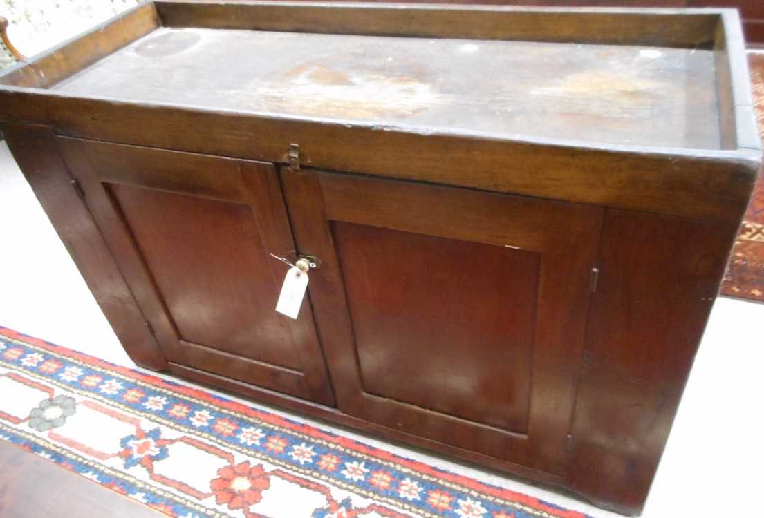 Appraisal: COUNTRY KITCHEN DRY SINK American th century with two panel