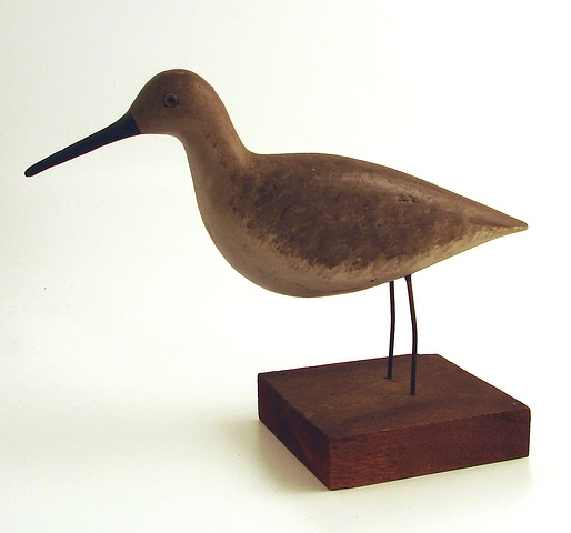 Appraisal: Sandpiper decoy metal legs attached to wooden base initials C