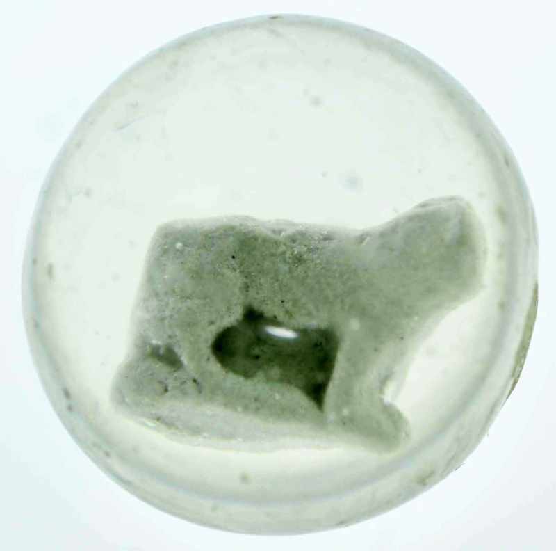 Appraisal: Small Dog Sulphide Marble Description Hard-to-find size sulphide Figures appears