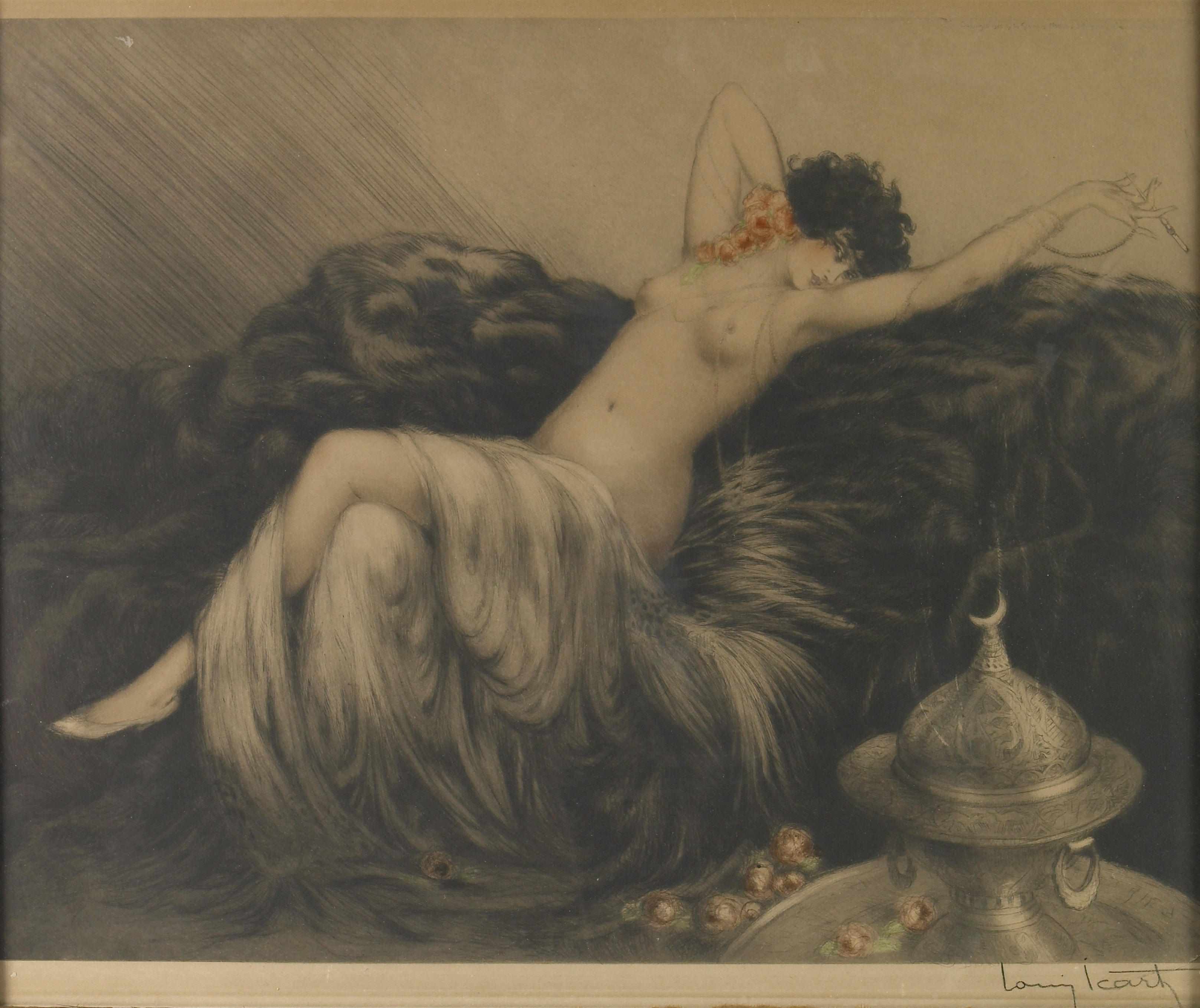 Appraisal: Louis Icart French - Smoke H C I Etching and