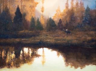 Appraisal: Teton Autumn by Lanford Monroe Lanford Monroe - oil on