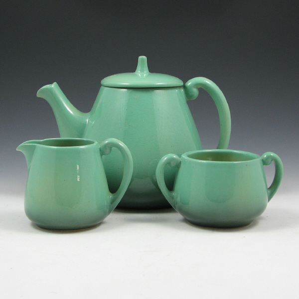 Appraisal: Roseville Utility Kitchen Ware Tea Set Roseville utility kitchen ware