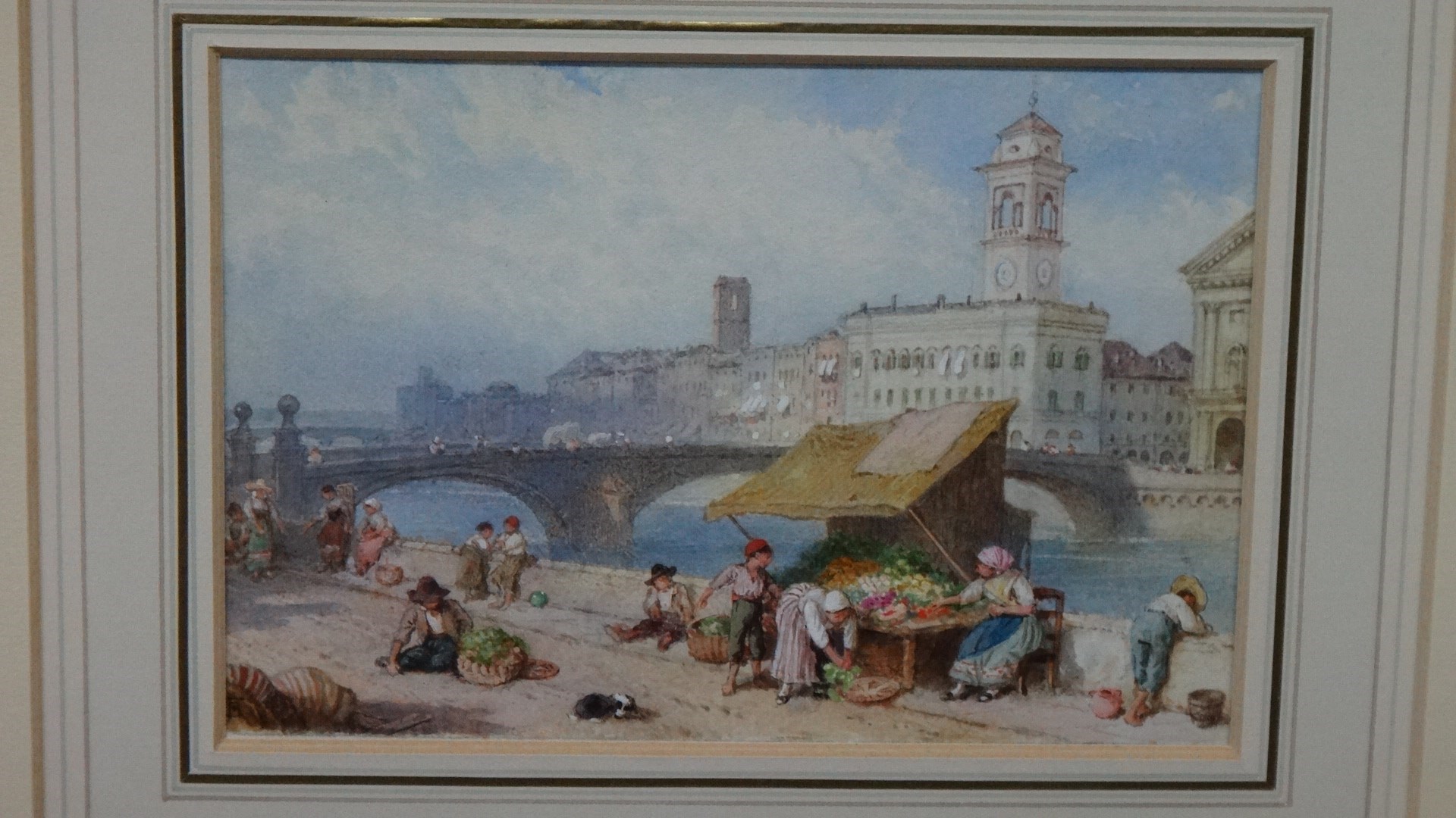 Appraisal: Myles Birket Foster - Vegetable seller by the Arno the