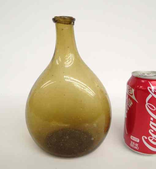 Appraisal: th c glass bottle '' Ht