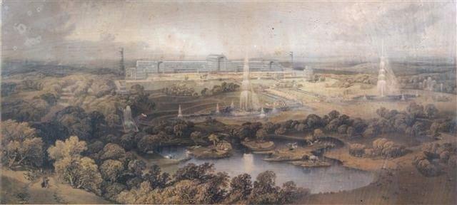 Appraisal: A LARGE TH CENTURY DAY SON LITHOGRAPH of Crystal Palace