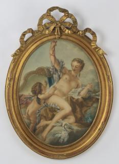 Appraisal: After Boucher 'Venus Disarming Cupid' h After Fran ois Boucher