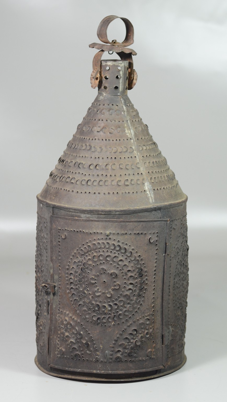 Appraisal: Pierced tin lantern early th c found in NE h