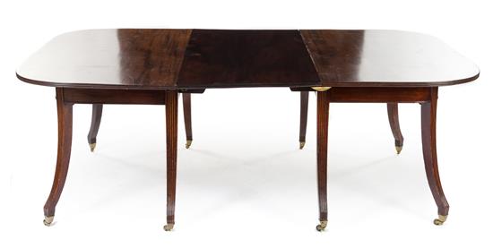 Appraisal: Sale Lot A Regency Mahogany Dining Table circa the rounded