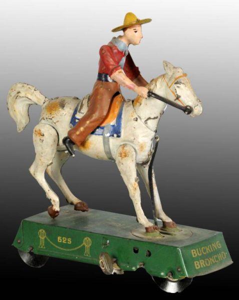 Appraisal: Tin Lehmann Wild West Bucking Bronco Wind-Up Toy Description German